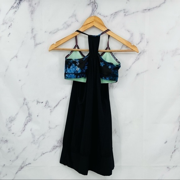 S037 Lululemon No Limits Tank - Black/Petal Pop Multi - Picture 11 of 13